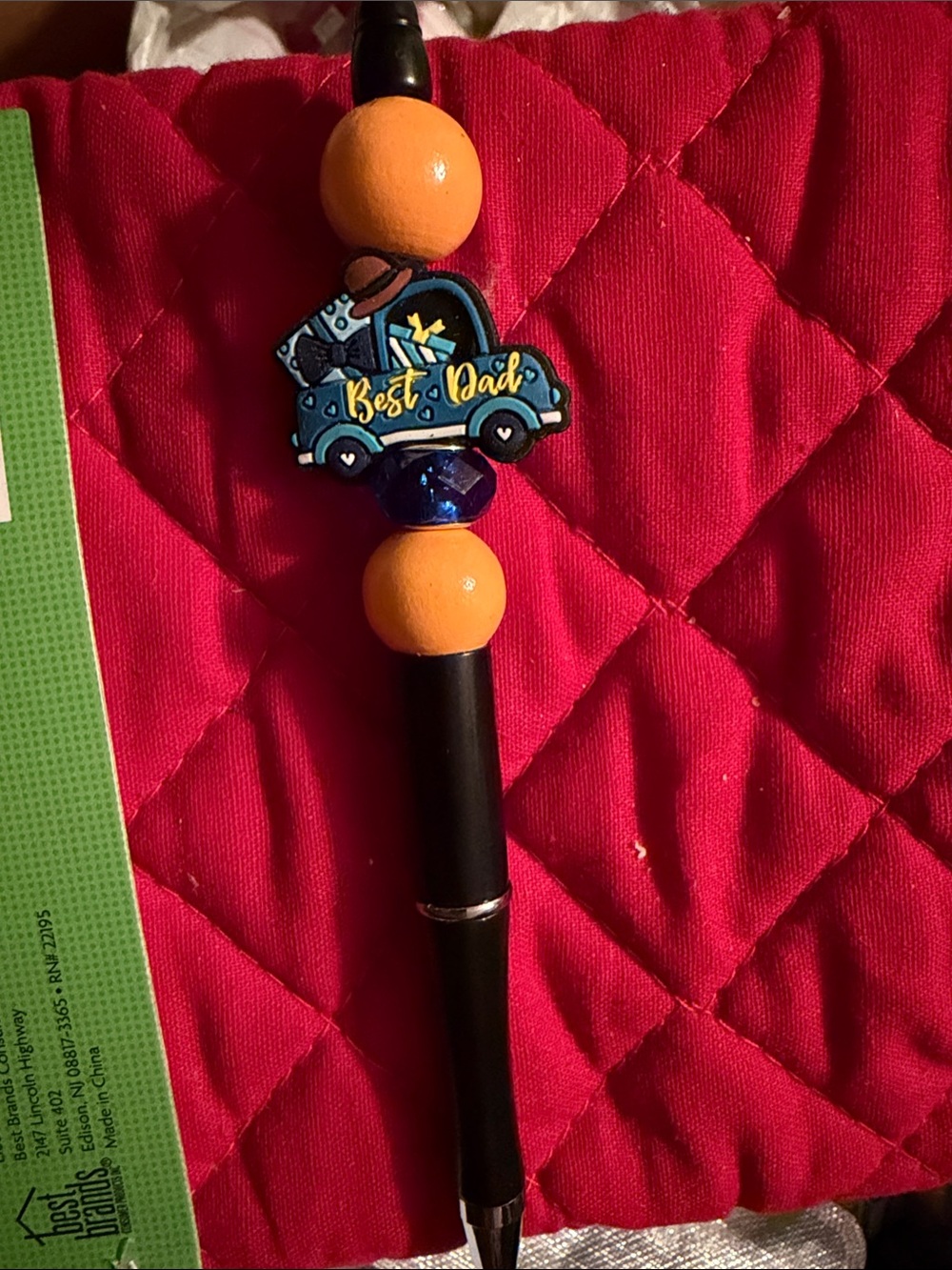 Blue & Orange Pen for Dad